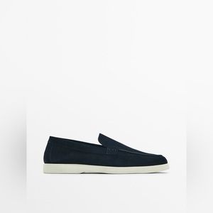 Massimo Dutti SPLIT SUEDE LEATHER LOAFERS